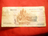 Bancnota 1000 riel 2007 Cambogia ,cal. medie