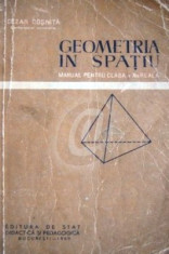 Geometria in spatiu. Manual pentru clasa a X-a reala foto