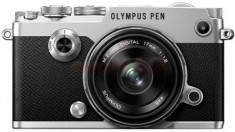 Aparat Foto Mirrorless Olympus PEN-F, Body, 20.3 MP + Obiectiv EW-M1718 (Argintiu) foto