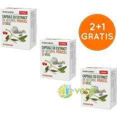 Capsule Cu Extract De Usturoi, Paducel, Vasc 30cps 2+1 Gratis foto