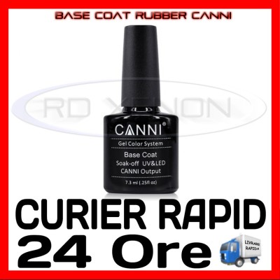 BASE COAT RUBBER 7.3ML - MANICHIURA UNGHII FALSE GEL UV, FRENCH - CALITATE MAX foto
