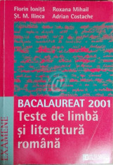 Bacalaureat 2001. Teste de limba si literatura romana foto
