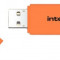 Stick USB Integral INFD64GBNEONOR, 64 GB, USB 2.0 (Portocaliu)