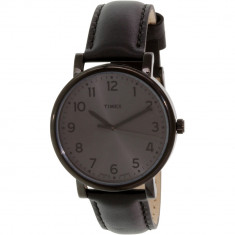 Ceas Timex barbatesc Easy Reader T2N346 negru Leather Quartz foto