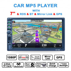 Navigatie Auto Bluetooth MP5 Player radio AM / FM / RDS, Navigatie 2Din foto