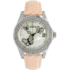 Ceas Invicta dama Angel 23643 argintiu Leather Quartz Fashion foto