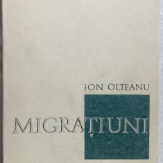 ION OLTEANU-MIGRATIUNI:POEME/debut 1971/pref.PETRU COMARNESCU/dedicatie-autograf