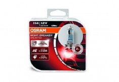 Set 2 becuri Osram H4 Night Breaker Unlimited (+110 lumina) 12V 60/55W 64193NBU-HCB foto