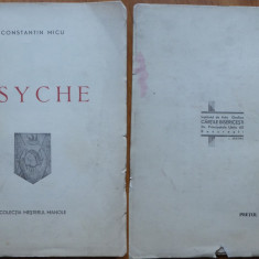 C-tin Micu , Psyche , Colectia Mesterul Manole , 1942 , autograf catre Z. Stancu