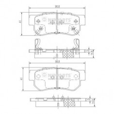 Set placute frana NIPPARTS J3610509 foto