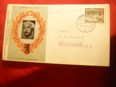 Plic FDC Albert Einstein 1962 Berlin foto