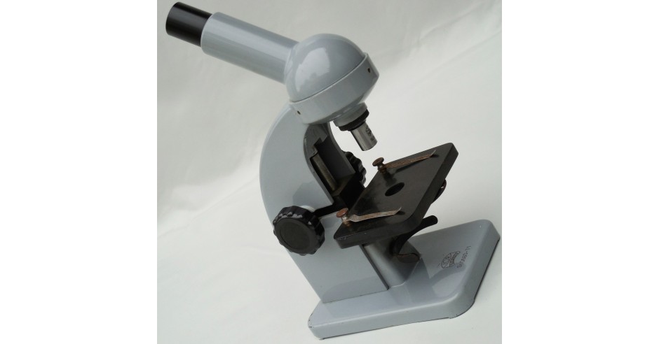 MICROSCOP DIDACTIC / SCOLAR DIN ALUMINIU EMAILAT - IOR BUCURESTI ...
