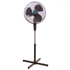 Ventilator cu picior Kanwod FD-40B, 45W, 3 trepte viteze, ?40 cm, miscare oscilanta, inaltime reglabila, 100-127 cm, Negru foto