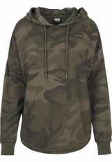 Ladies Oversized Camo Hoody foto