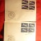 2 Plicuri speciale -Intoarcerea pe Pamant Echipaj Romano-Sovietic Soiuz 40 ,bloc