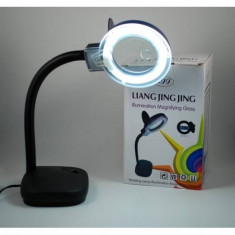 Lampa cu lupa si neon circular - Ideal pentru ceasornicari, cosmeticieni, service gsm! foto