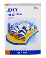 Puzzle 3D Sydney Opera House - Puzzle educational foto