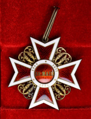 Ordinul / Decoratia Coroana Romaniei in grad de Comandor, model I foto