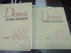 DICTIONAR ROMAN - MAGHIAR - 2 volume foto