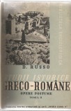 Studii istorice greco-romane D. Russo 2 vol. Fundatia Regele Carol II 1939