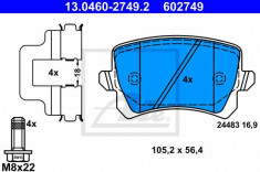 Set placute frana ATE 13.0460-2749.2 foto