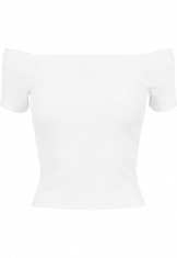 Ladies Off Shoulder Rib Tee foto