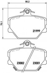 Set placute frana BREMBO P 50 038 foto