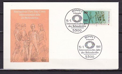 GERMANIA 1981 - FDC - ANUL INTERNATIONAL AL PERSOANELOR CU DIZABILITATI, FD6