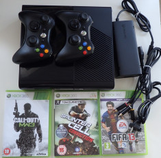 Consola Microsoft Xbox 360 Slim Elite 250Gb complet impecabil 3DVD joc 2Gamepad foto