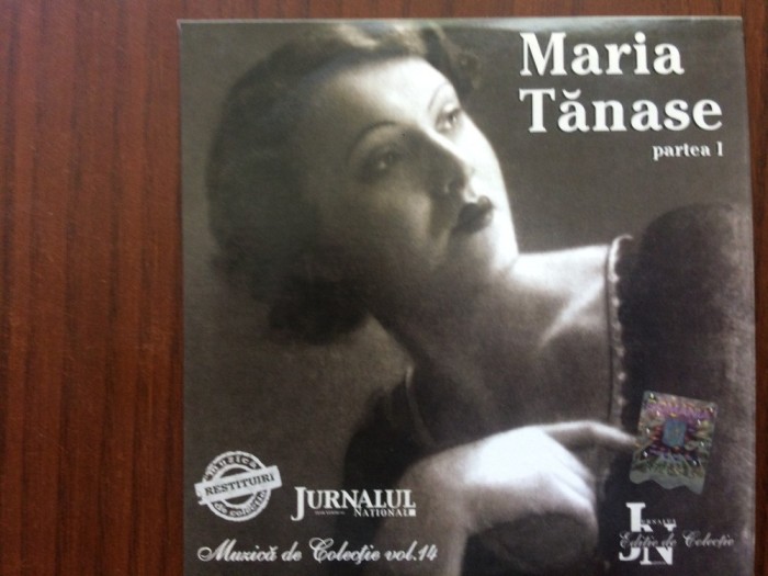 maria tanase partea 1 cd disc muzica populara de colectie jurnalul national VG++