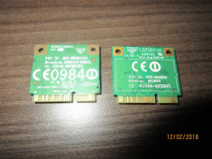 2 Placi Wireless Laptop Atheros si Broadcom Perfect functionale, poze reale. foto