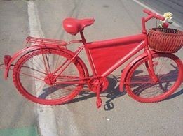 bicicleta veche pentru decor si reclama,curti unice,terase,pensiuni si gradini foto