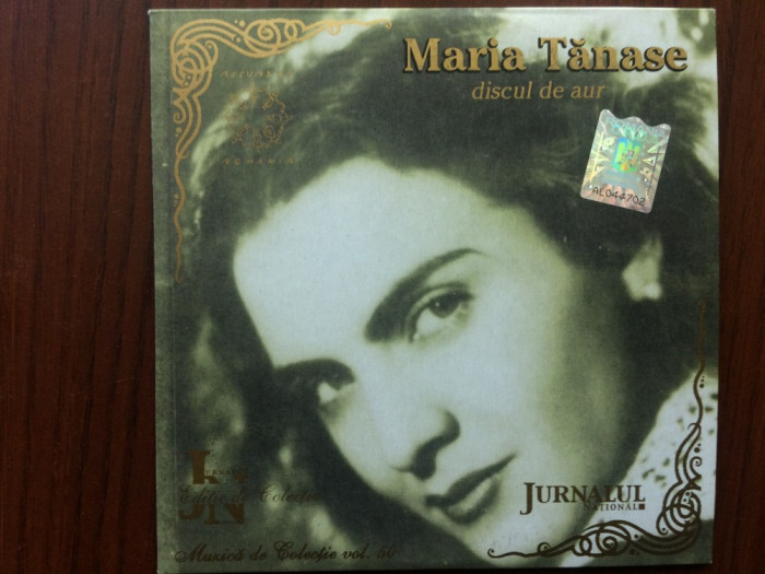 maria tanase discul de aur cd disc muzica populara colectia jurnalul national NM