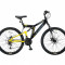 Bicicleta MTB Full Suspensie Umit BlackRider 2D , culoare Negru/Galben, Roata 26PB Cod:2638200000