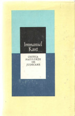 Critica facultatii de judecare Immanuel Kant 1981, cartonata foto