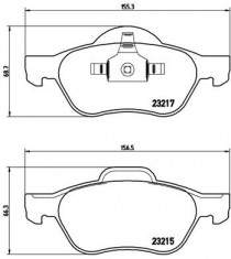 Set placute frana BREMBO P 68 029 foto