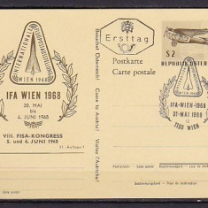 AUSTRIA 1968 - AVIATIE. CARTE POSTALA NECIRCULATA, FD39