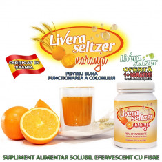 Livera Seltzer - supliment alimentar solubil efervescent cu fibre pentru buna functionarea a colonului foto