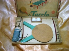 Set tenis de masa vintage anii '50, colectie, vintage