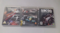 LOT 3 Jocuri SBK 09 + Formula One + NFS Hot Pursuit - PS3 [Second hand] foto