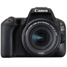 Aparat foto DSLR Canon EOS 200D BK 18-55 IS Black foto