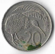 Moneda 20 cents 1978 - Noua Zeelanda foto