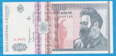 (4) BANCNOTA ROMANIA - 500 LEI 1992, STARE FOARTE BUNA, FILIGRAN LATERAL foto