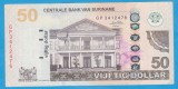 (1) BANCNOTA SURINAME - 50 DOLLARS 2010 (1 SEPTEMBRIE 2010)