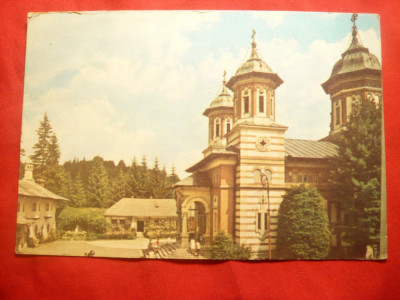 Ilustrata - Sinaia - Biserica Noua , stampila cu &amp;quot;destinatar necunoscut&amp;quot; 1969 foto