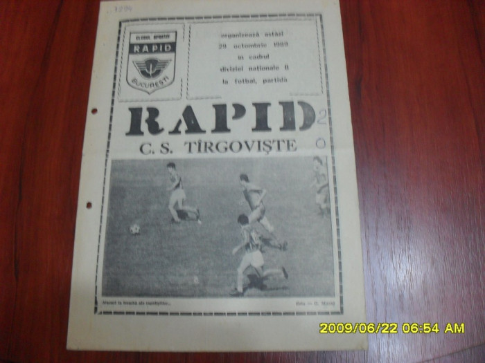 program Rapid - CS Tirgoviste