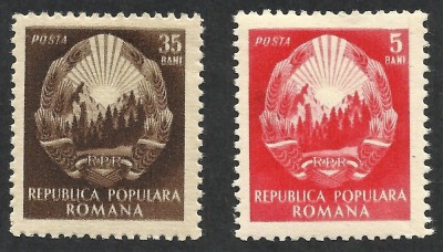 ROMANIA--EROARE -VARIETATE -TIPAR DEPLASAT --1952 MNH foto
