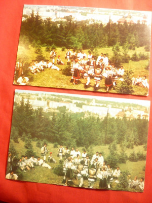 2 Ilustrate - Folclor - Suceava , in culori diferite ,1972 foto