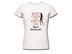 Tricou personalizat, Petrecerea Burlacitelor / Keep calm and party on! EM1102 foto