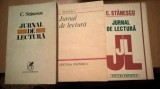 C. Stanescu - Jurnal de lectura (3 vol.), (1978; 1983; 1988)